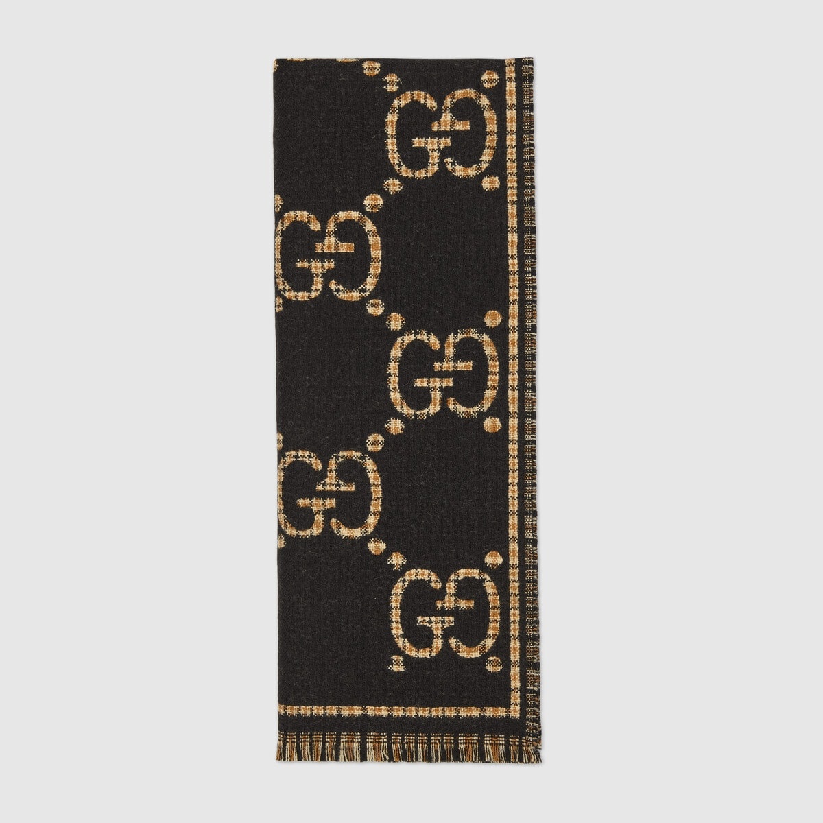 GG wool scarf - 1