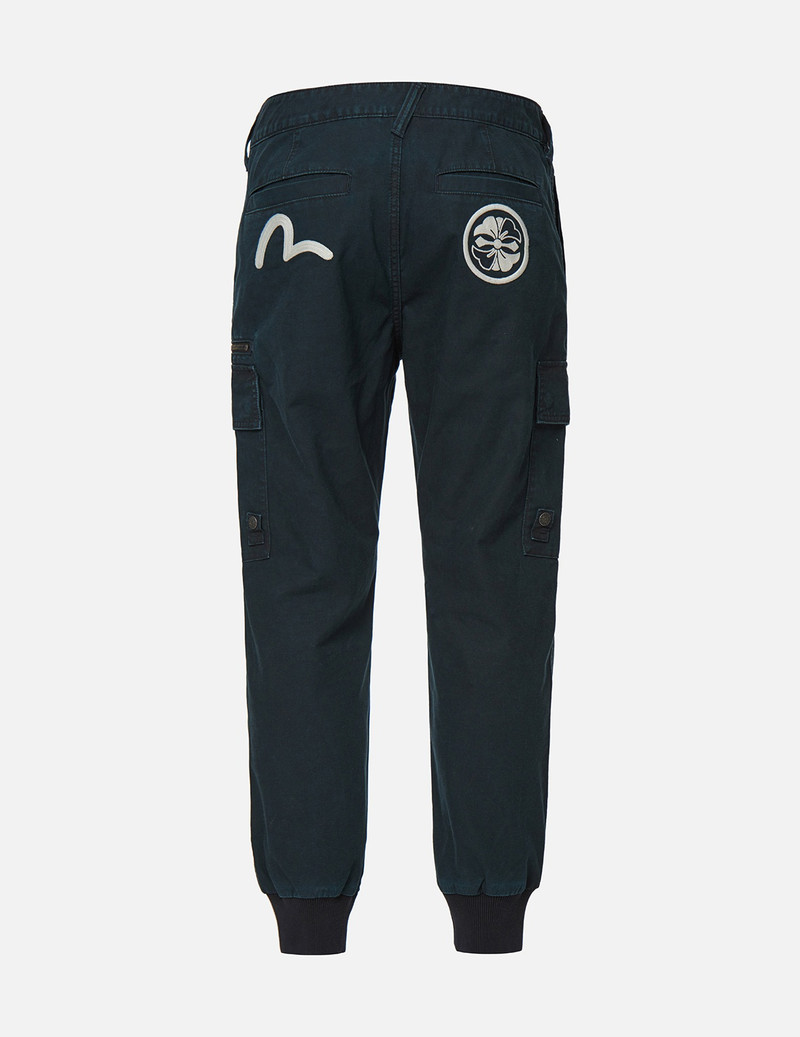 EVISU FABRIC BLOCKING CARGO JOGGER PANTS outlook