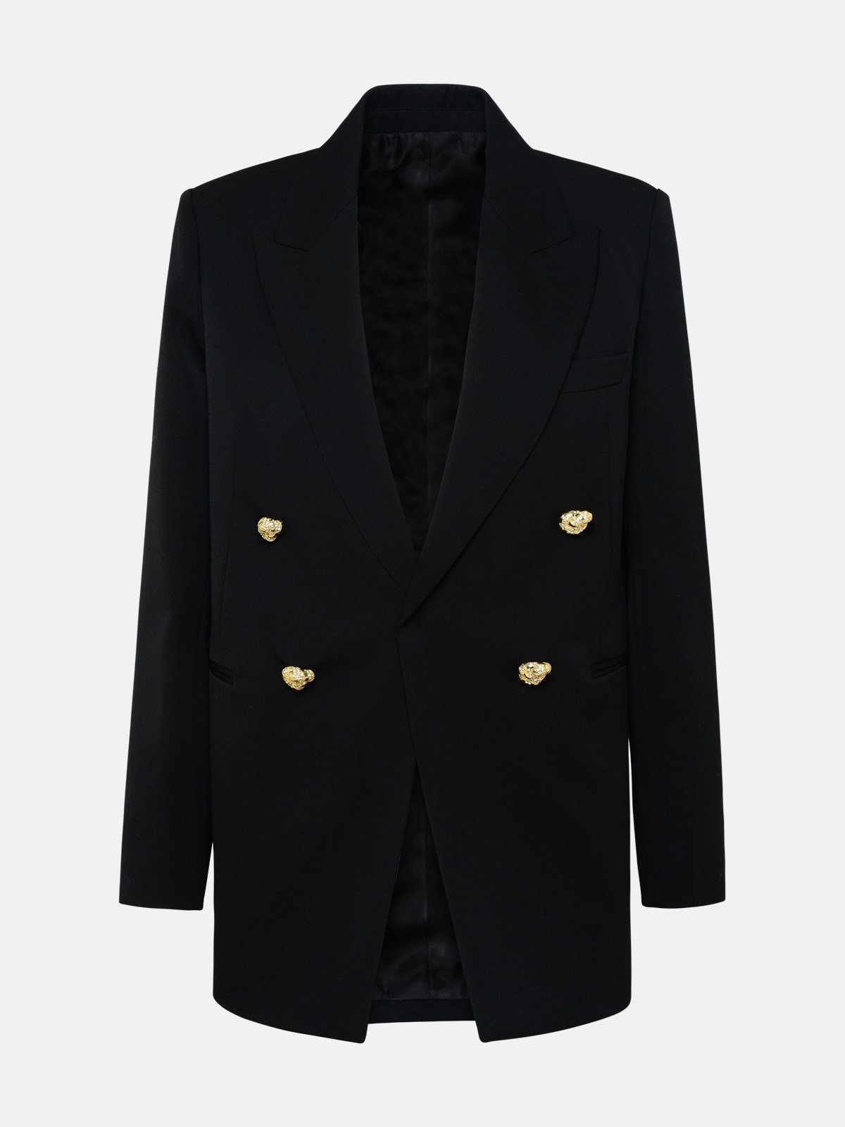 Black wool blazer - 1