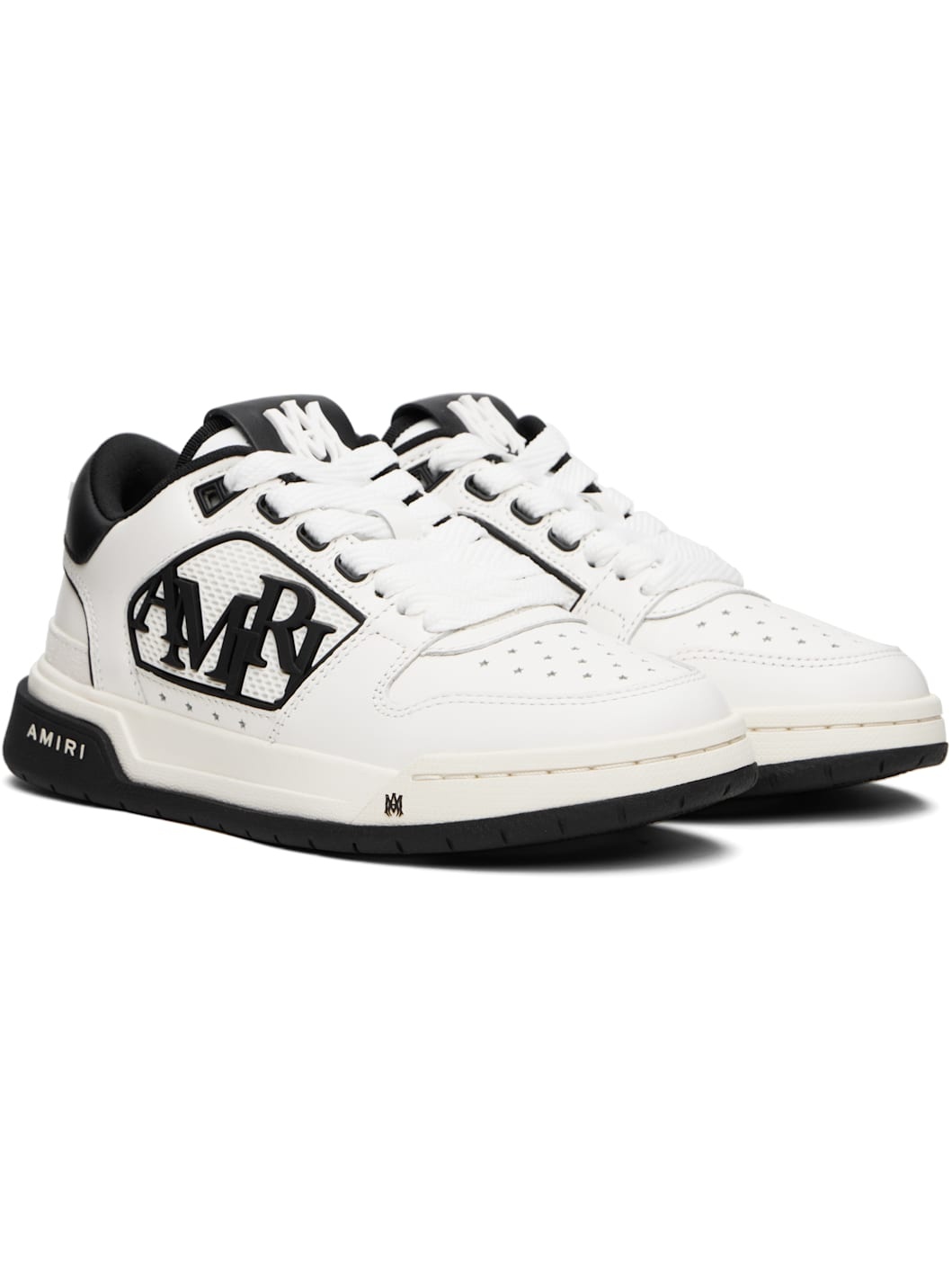 Black & White Classic Low Sneakers - 4