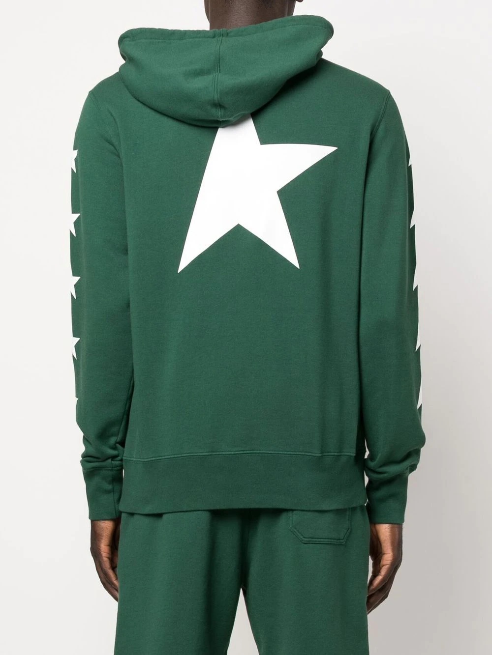 star-print relaxed cotton hoodie - 4