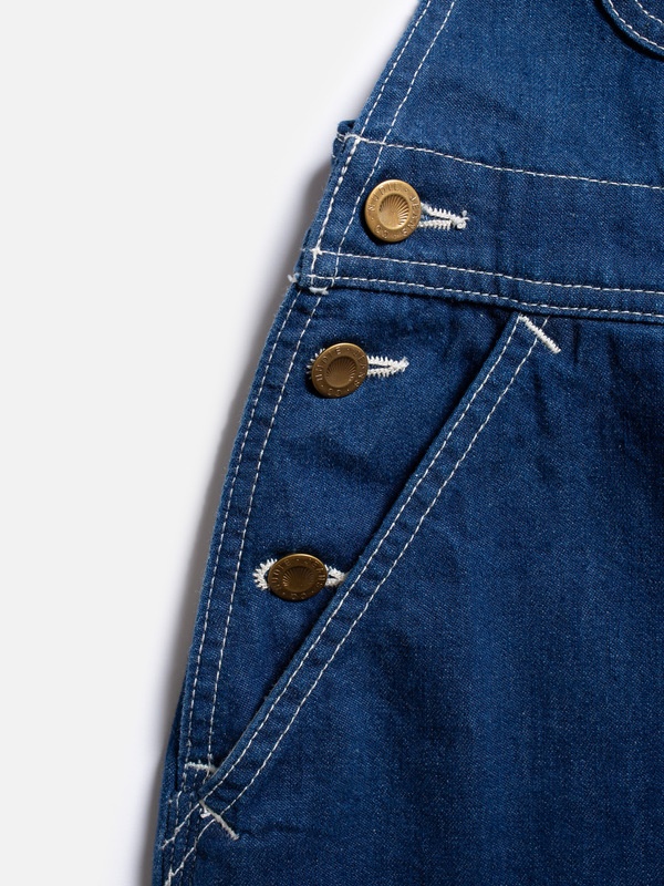 Inger Utility Denim Dungarees Dress Blue - 7