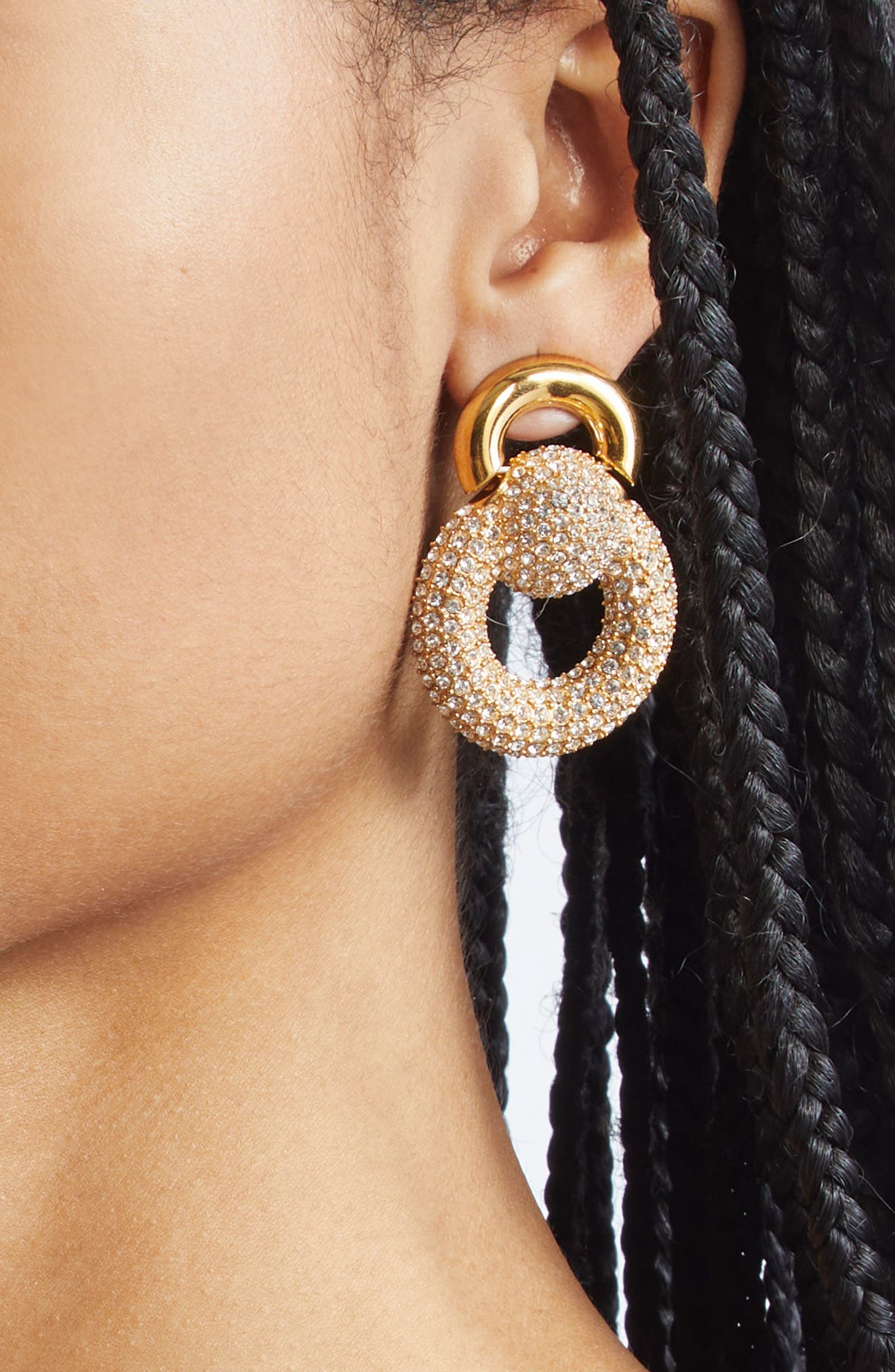 Oscar de la Renta Crystal Pavé Drop Earrings at Nordstrom - 2