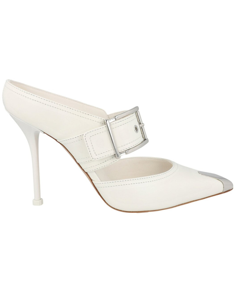 Alexander McQueen Alexander McQueen Buckle Leather Mule outlook