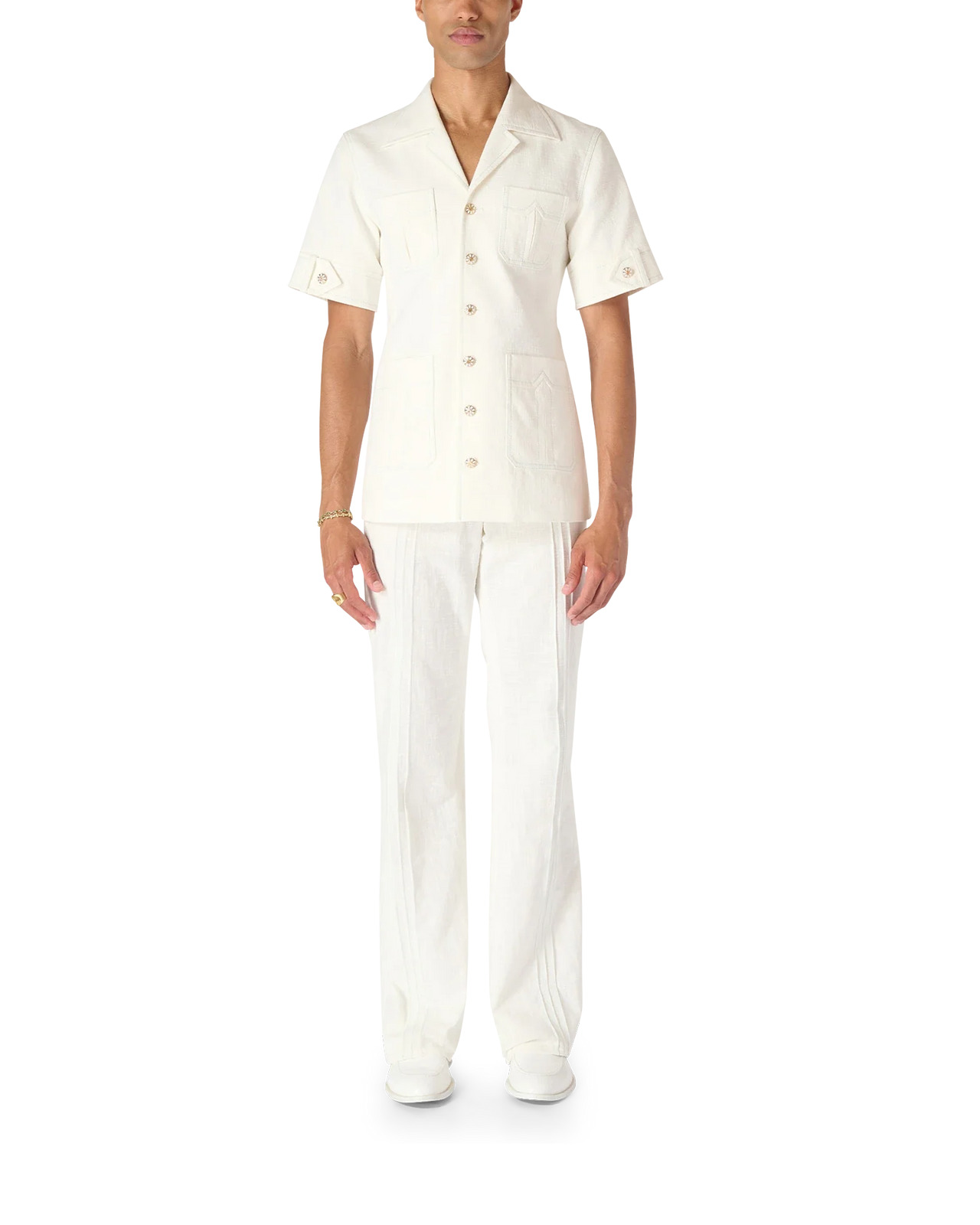 Short Sleeve Safari Jacket | Casablanca Paris - 2