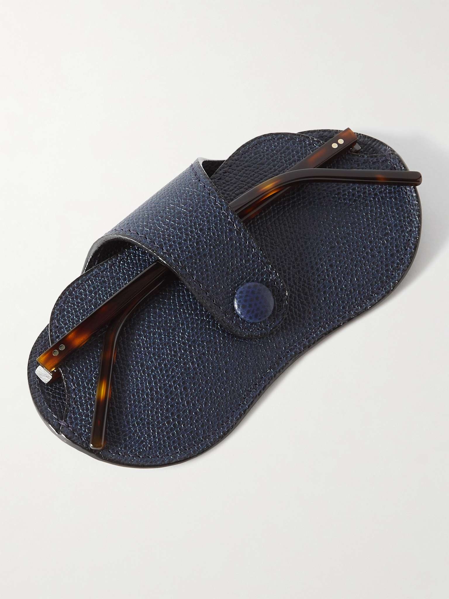 Pebble-Grain Leather Sunglasses Case - 2