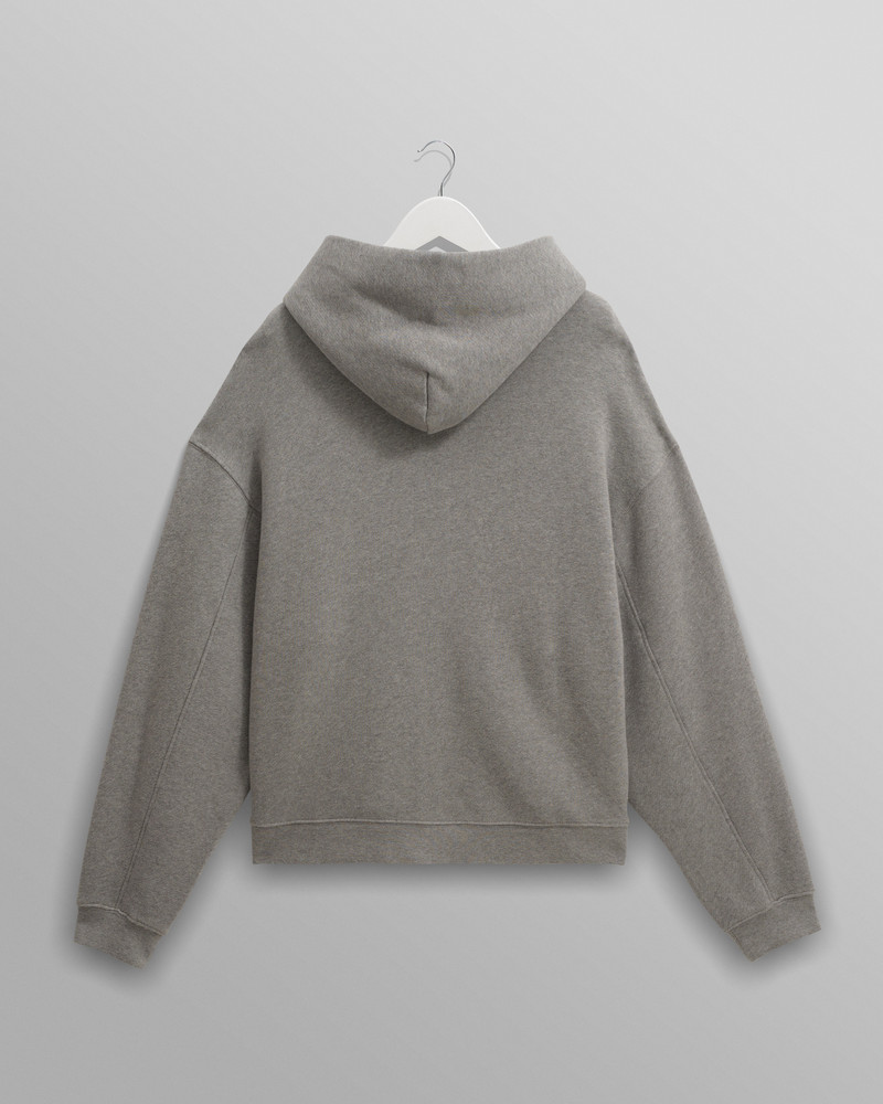 Harris - Grey Embroidered Logo Loopback Cotton Hoodie 8