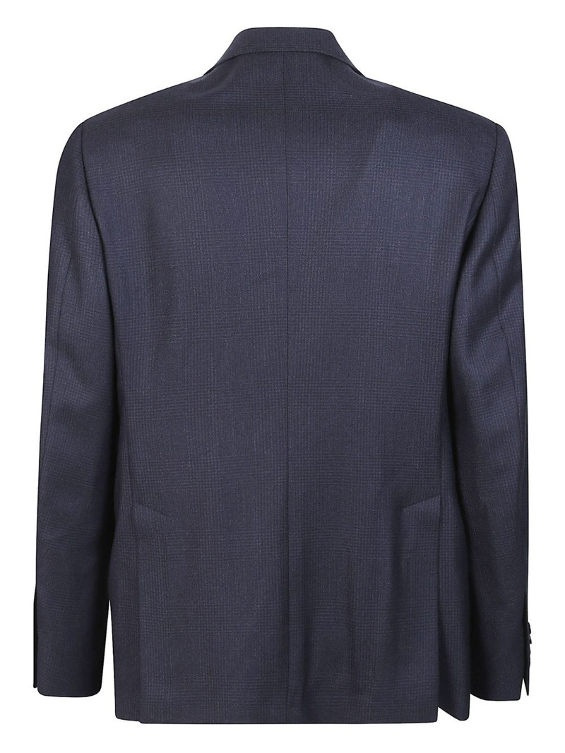 LARDINI checked wool suit outlook