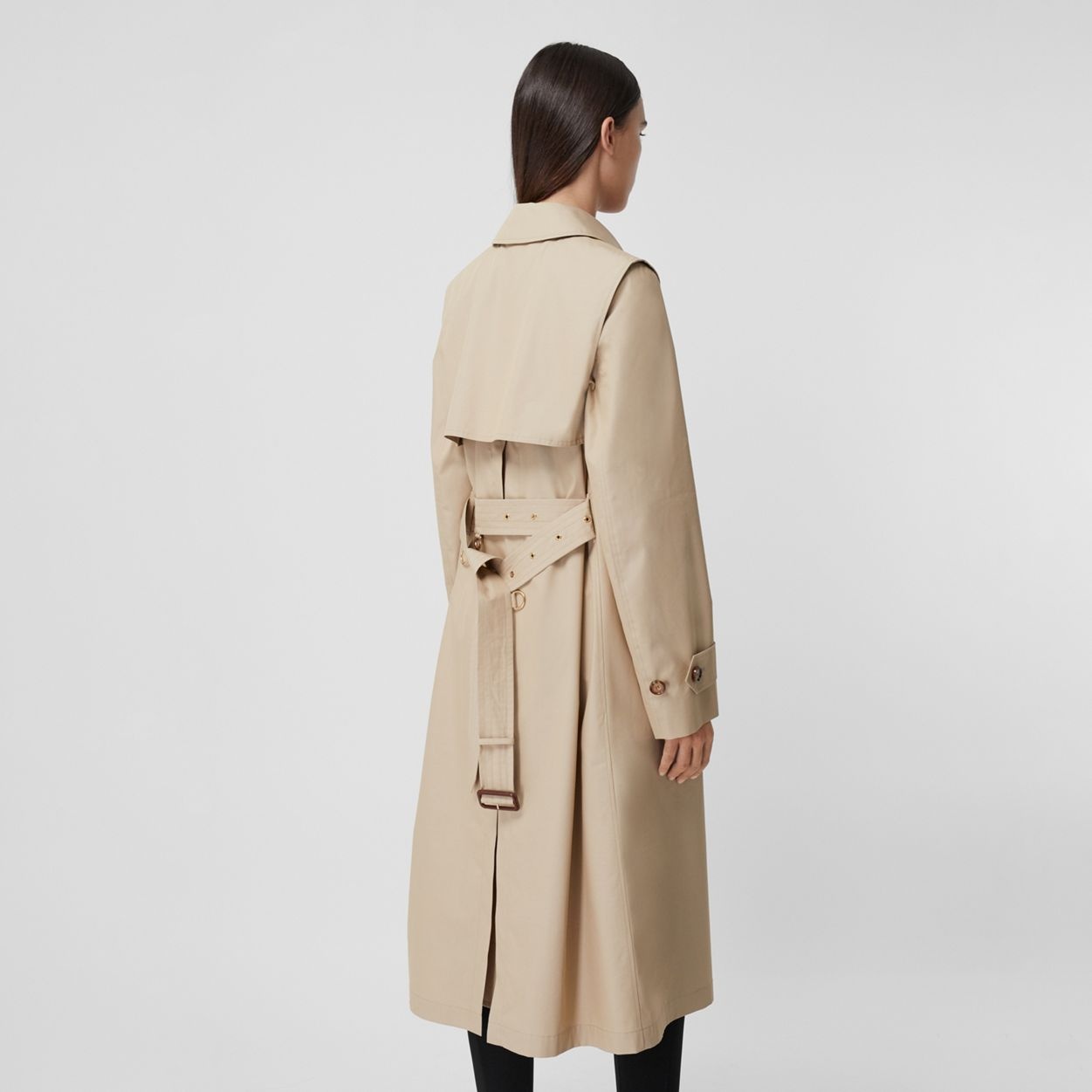 Technical Cotton Gabardine Trench Coat - 4