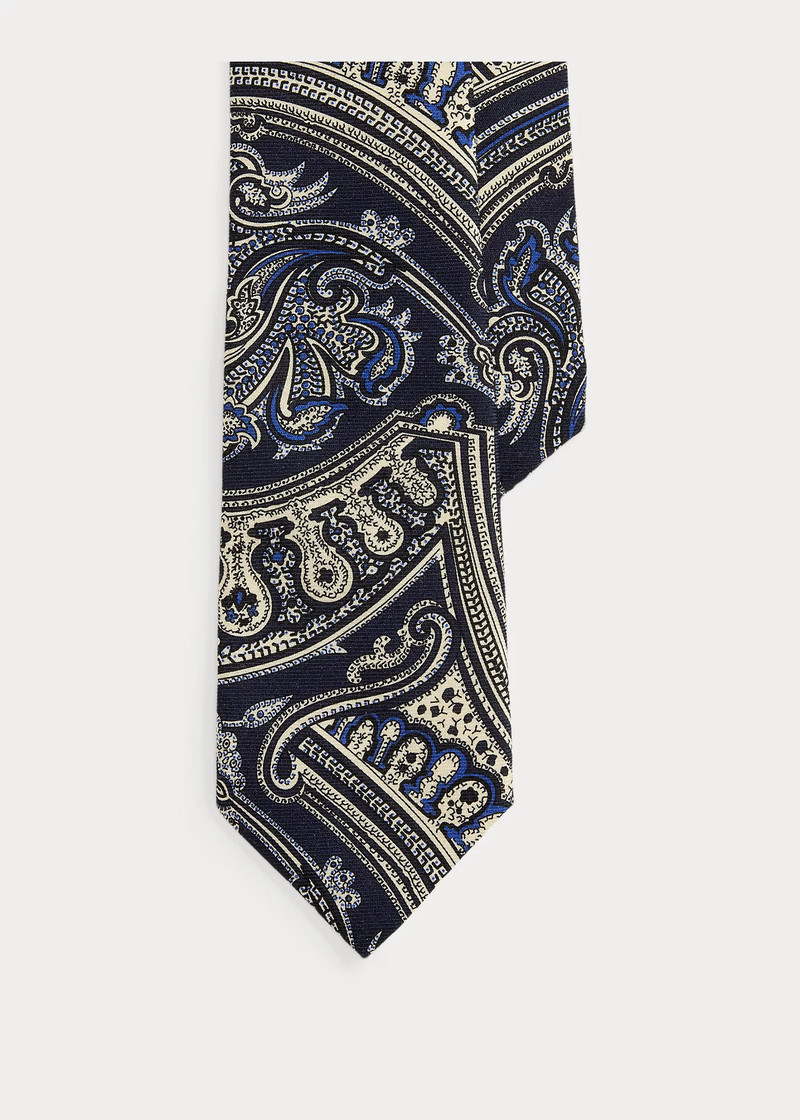 Paisley Wool Challis Tie 1