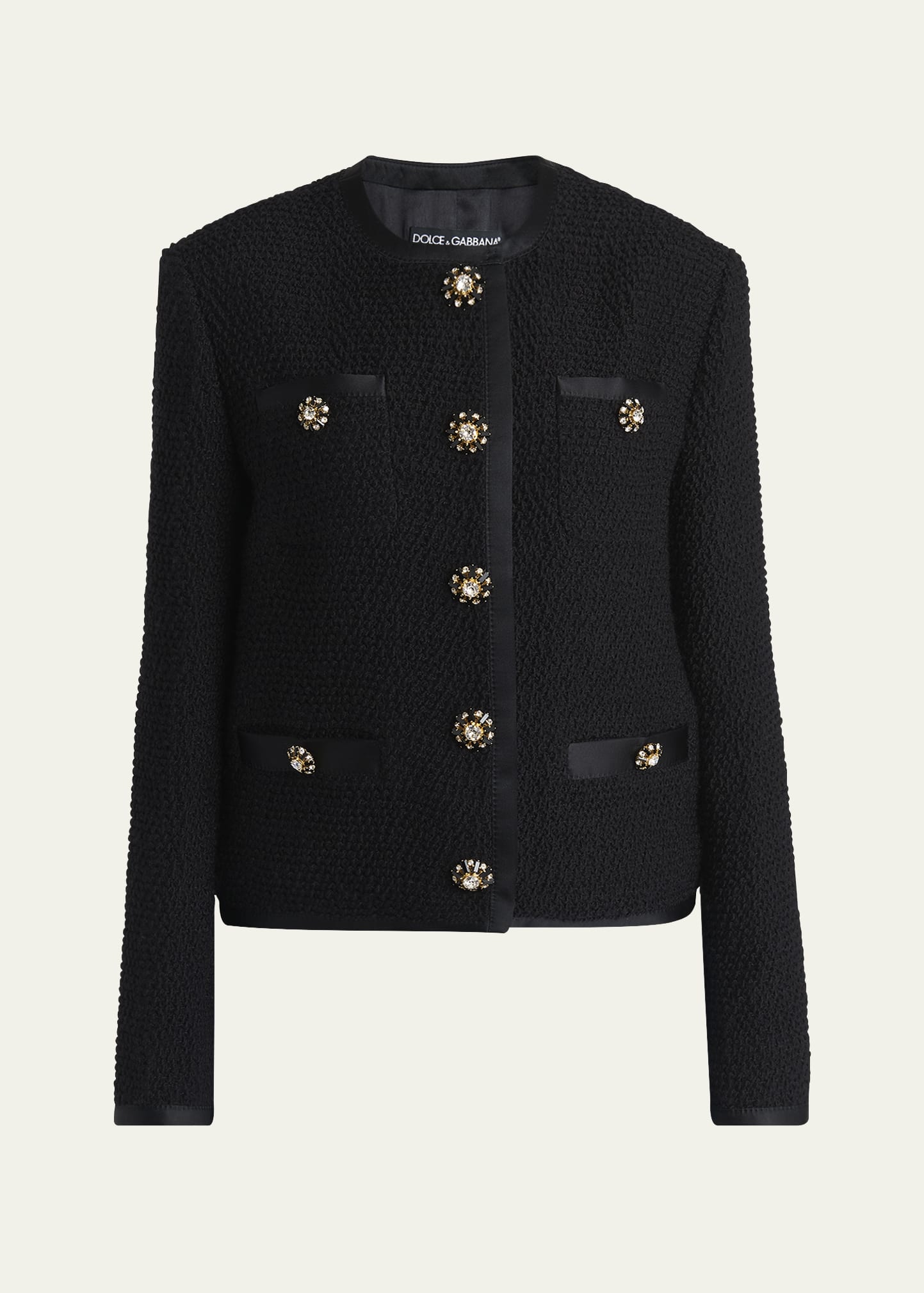 Jeweled Button Boucle Jacket - 1