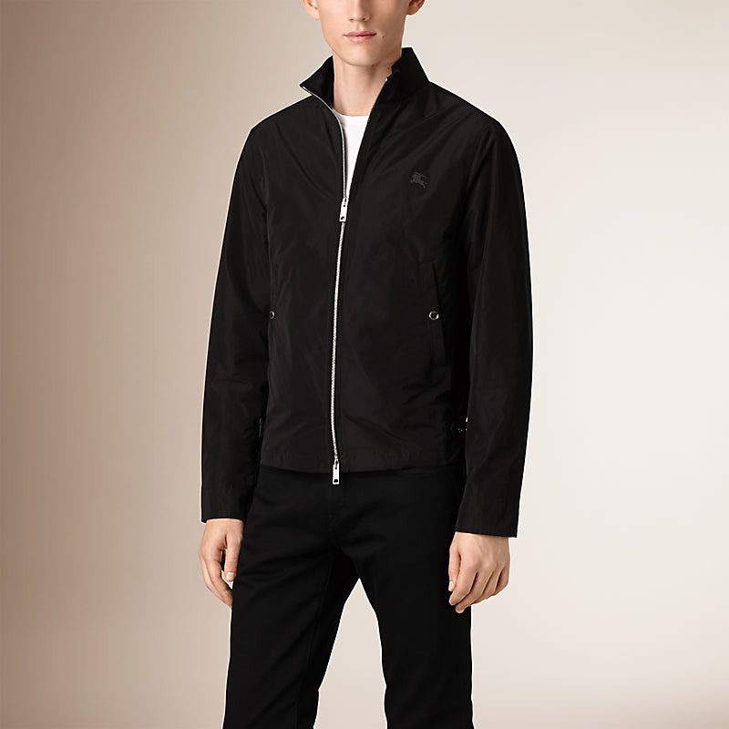 Men's Burberry waterproof Stand Collar Jacket Black 39987701 - 4