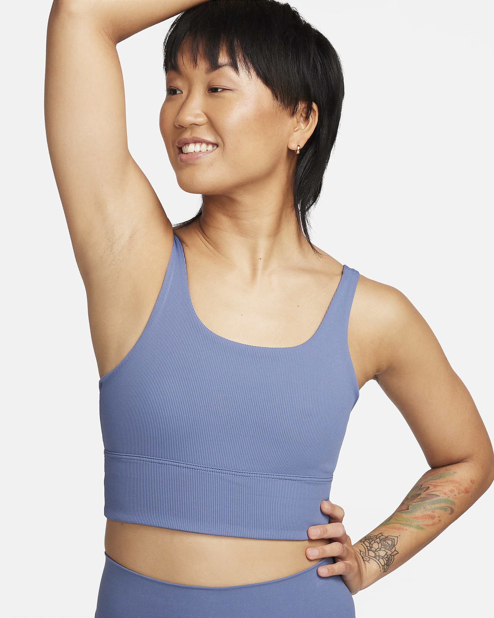 Nike Zenvy Rib Women's Light-Support Non-Padded Longline Sports Bra - 1