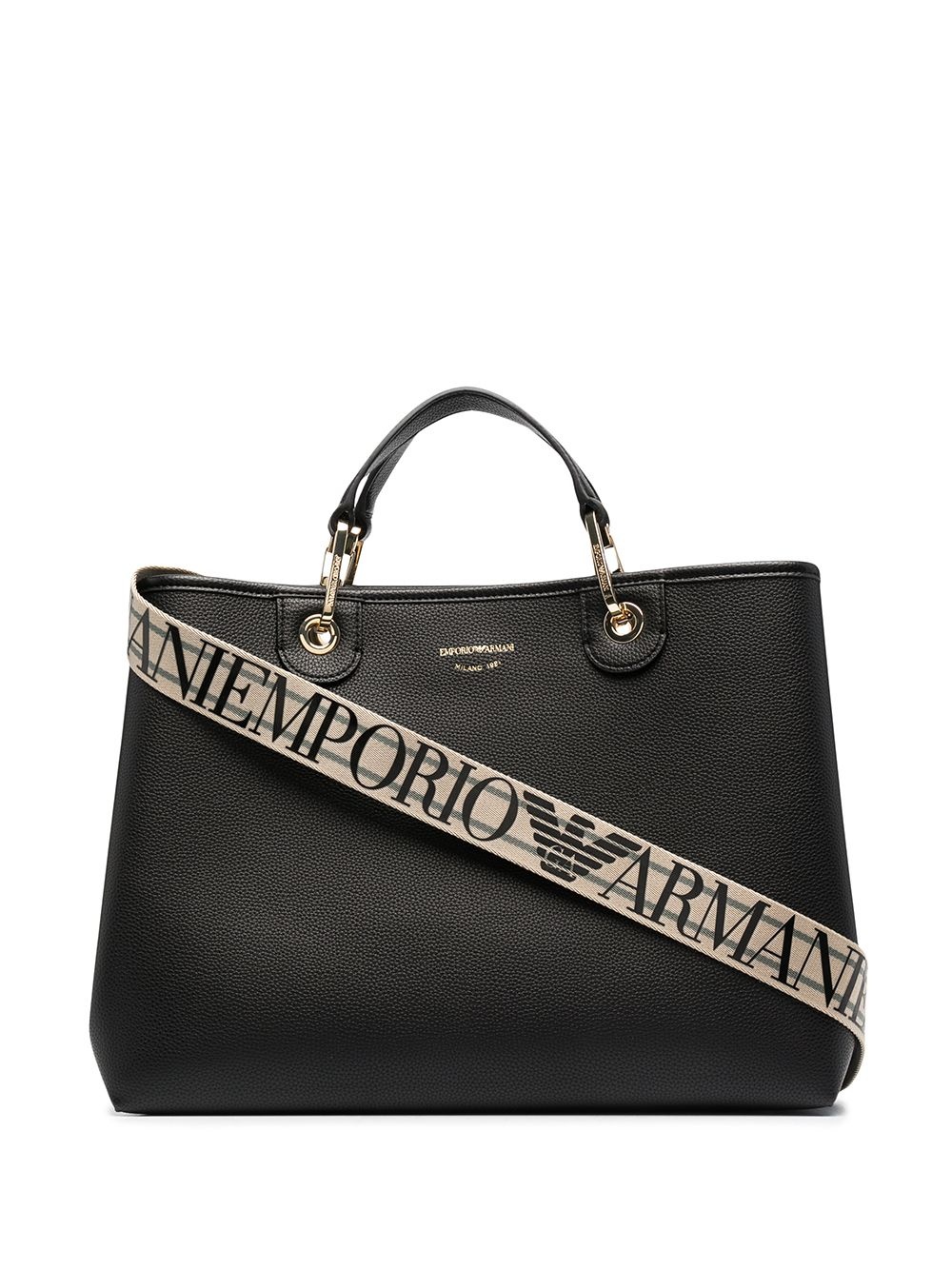 logo-print tote bag - 1