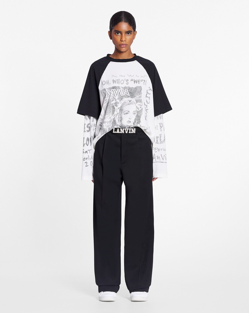 Lanvin LANVIN X FUTURE UNISEX WIDE-LEG PANTS outlook