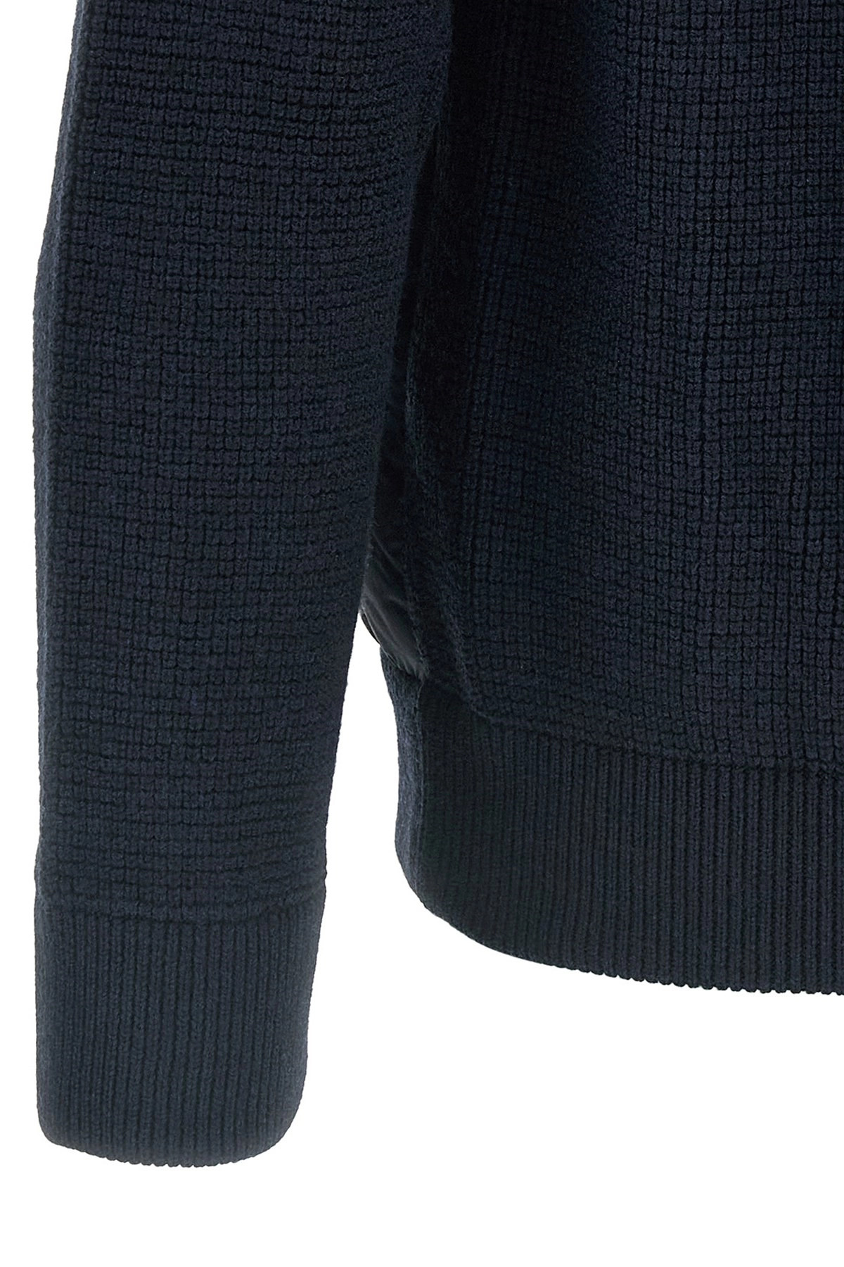 Bi-material down jacket - 4