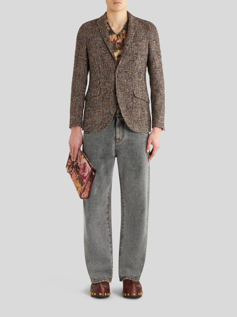 WOOL JACKET WITH CHECK WORKING 3