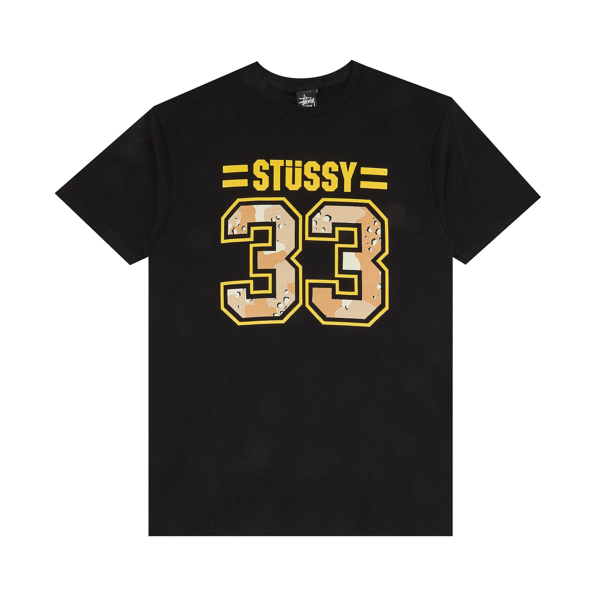 Stussy 33/80 Camo Tee 'Black' - 1