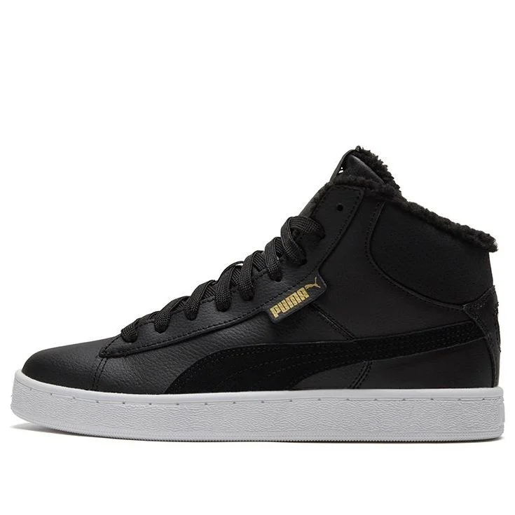 PUMA 1948 Mid Lfur Mid-Top Fleece Lined Casual Skate Shoes Unisex Black 364977-01 - 1