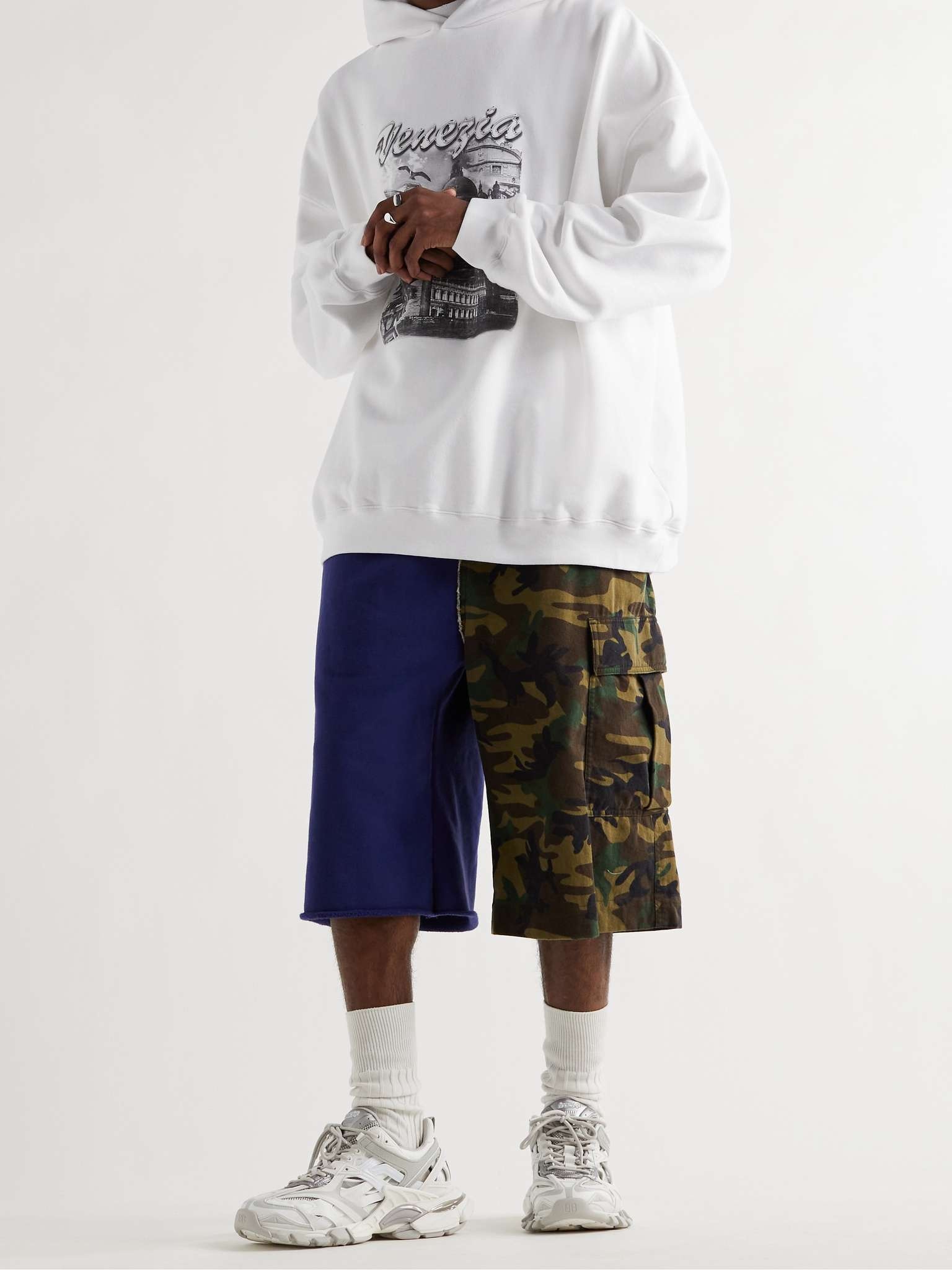 Oversized Printed Cotton-Jersey Hoodie - 2