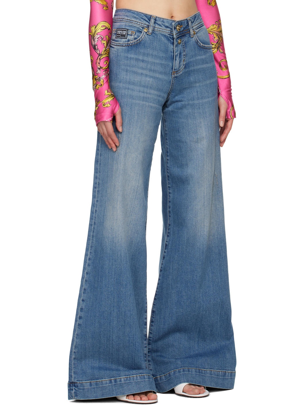 Blue Flared Jeans - 2