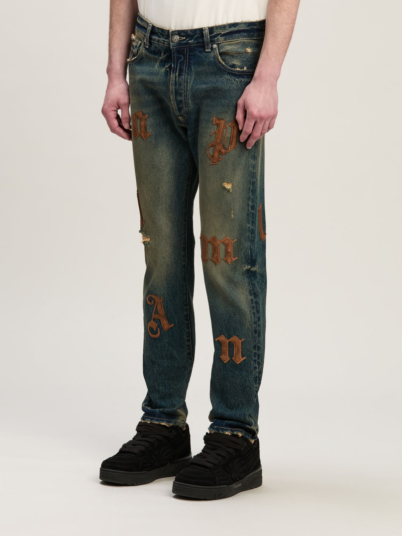 Logo Patches Jeans Loose Fit 4