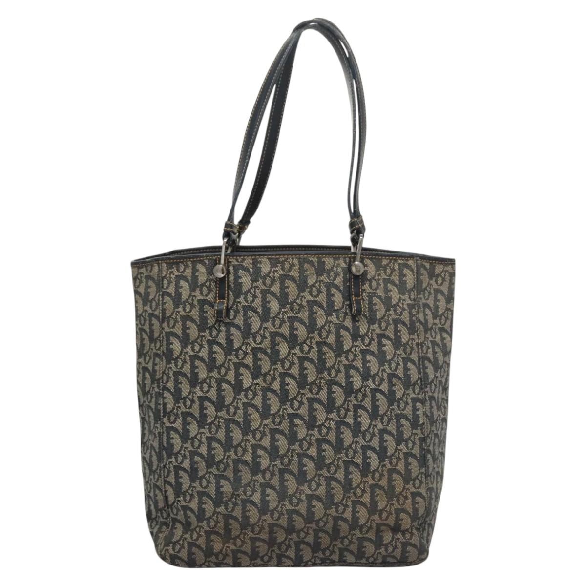 DIOR Trotter Canvas Tote Bag Navy - 3