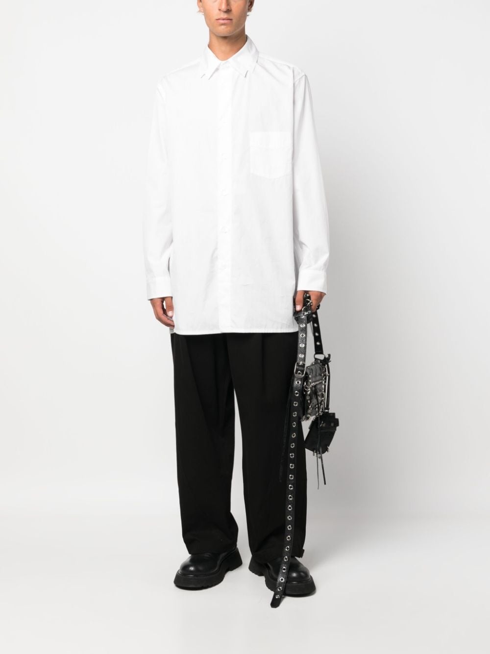 long-sleeve cotton shirt - 2