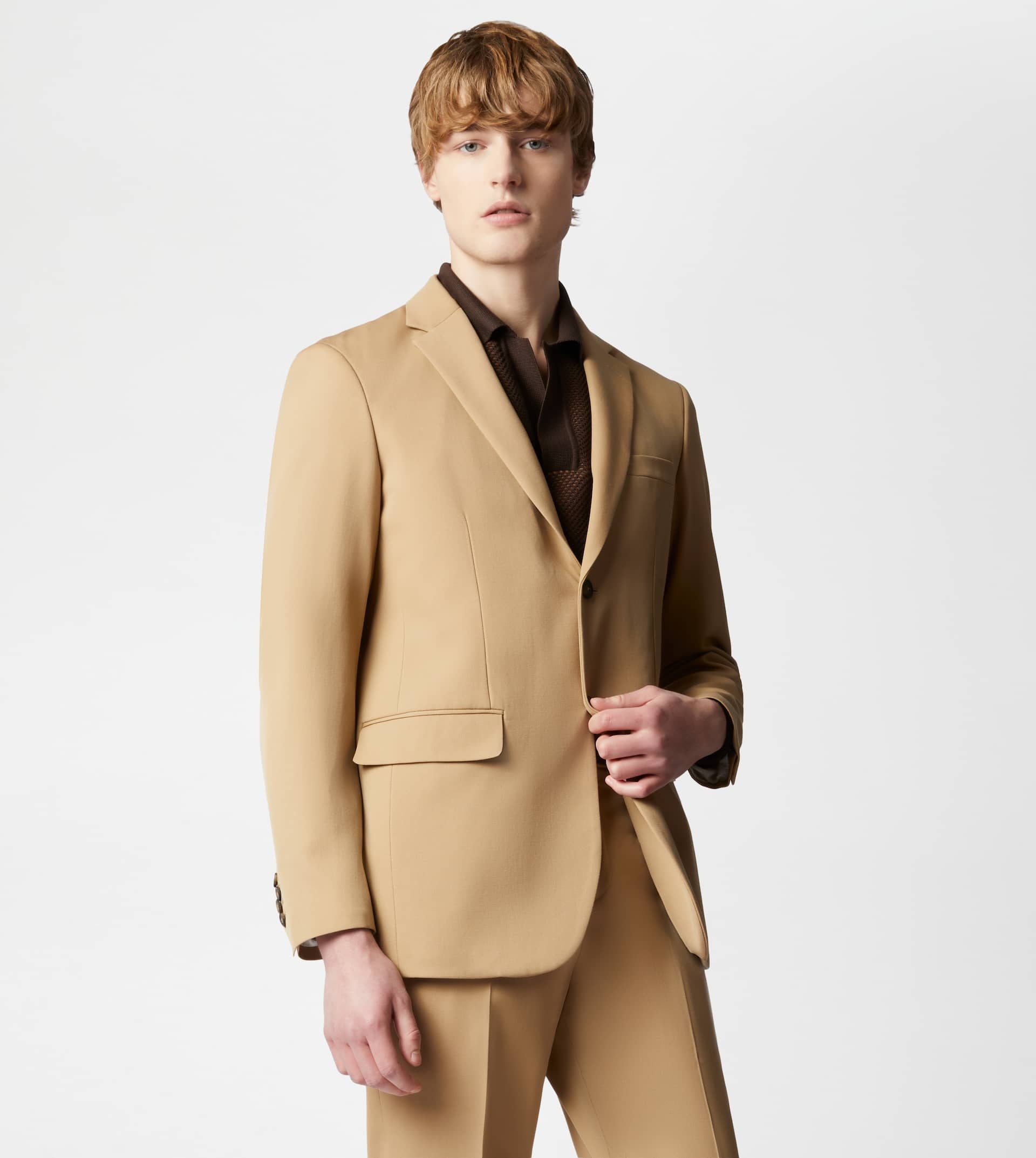 BLAZER IN WOOL - BEIGE - 7