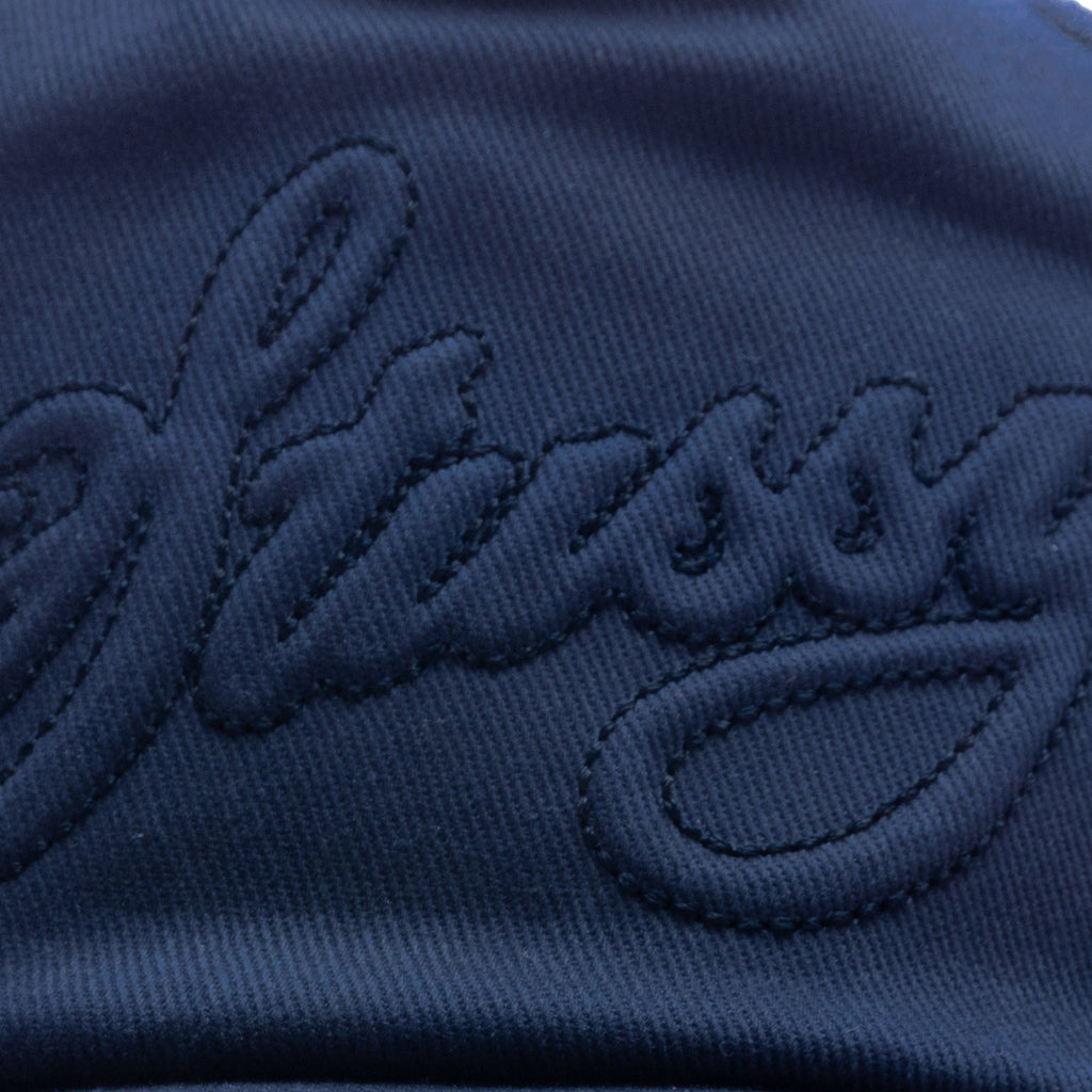 WAXED CURSIVE STITCHED TRUCKER SNAPBACK - NAVY - 2