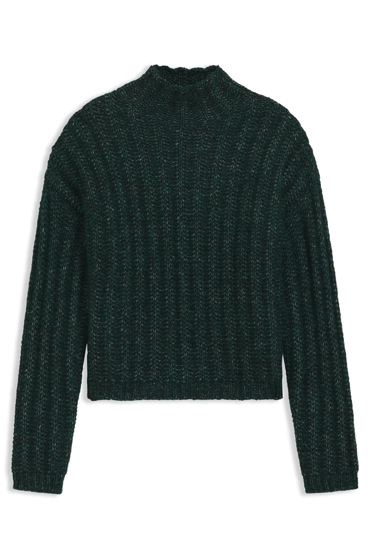 KNITTED SWEATER WITH RIBBED STRUCTURE - 1
