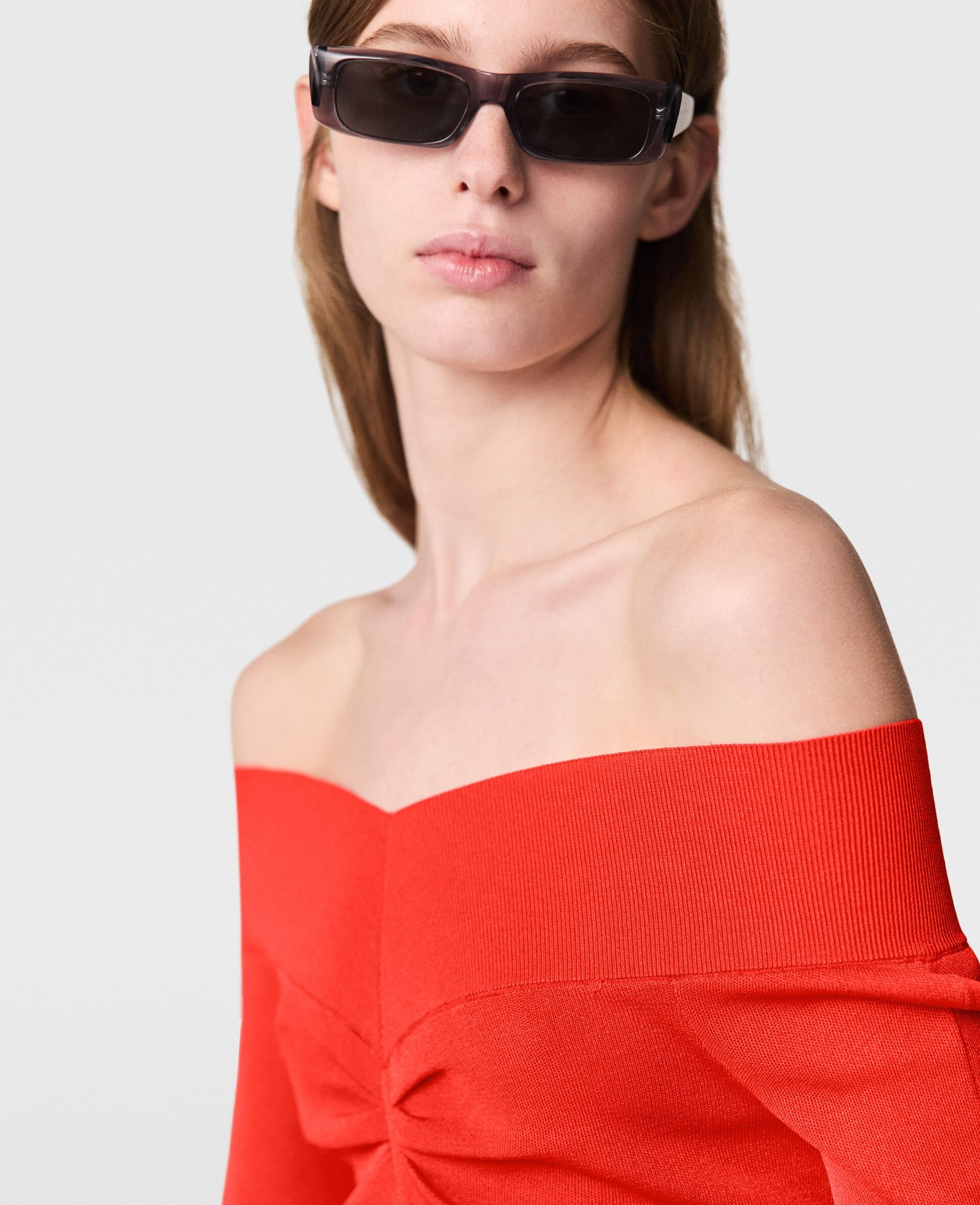 Sheer Long-Sleeve Mesh Top - 4