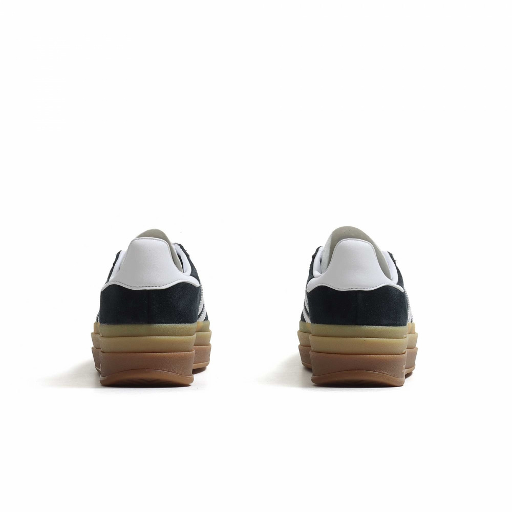 (WMNS) adidas originals Gazelle 'Bold Black White Gum' IE0876 - 4