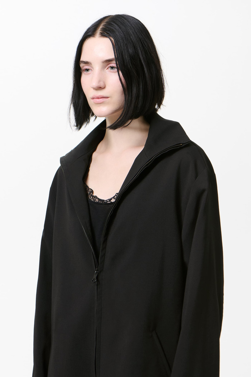 Helm Jacket Black Worsted Wool. 6