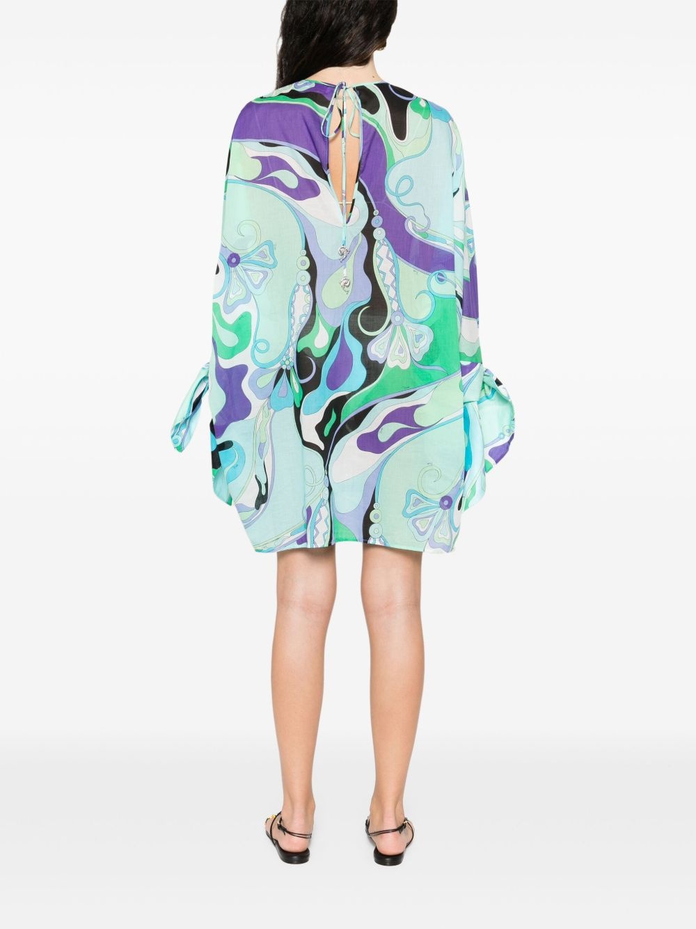 printed mini dress - 4