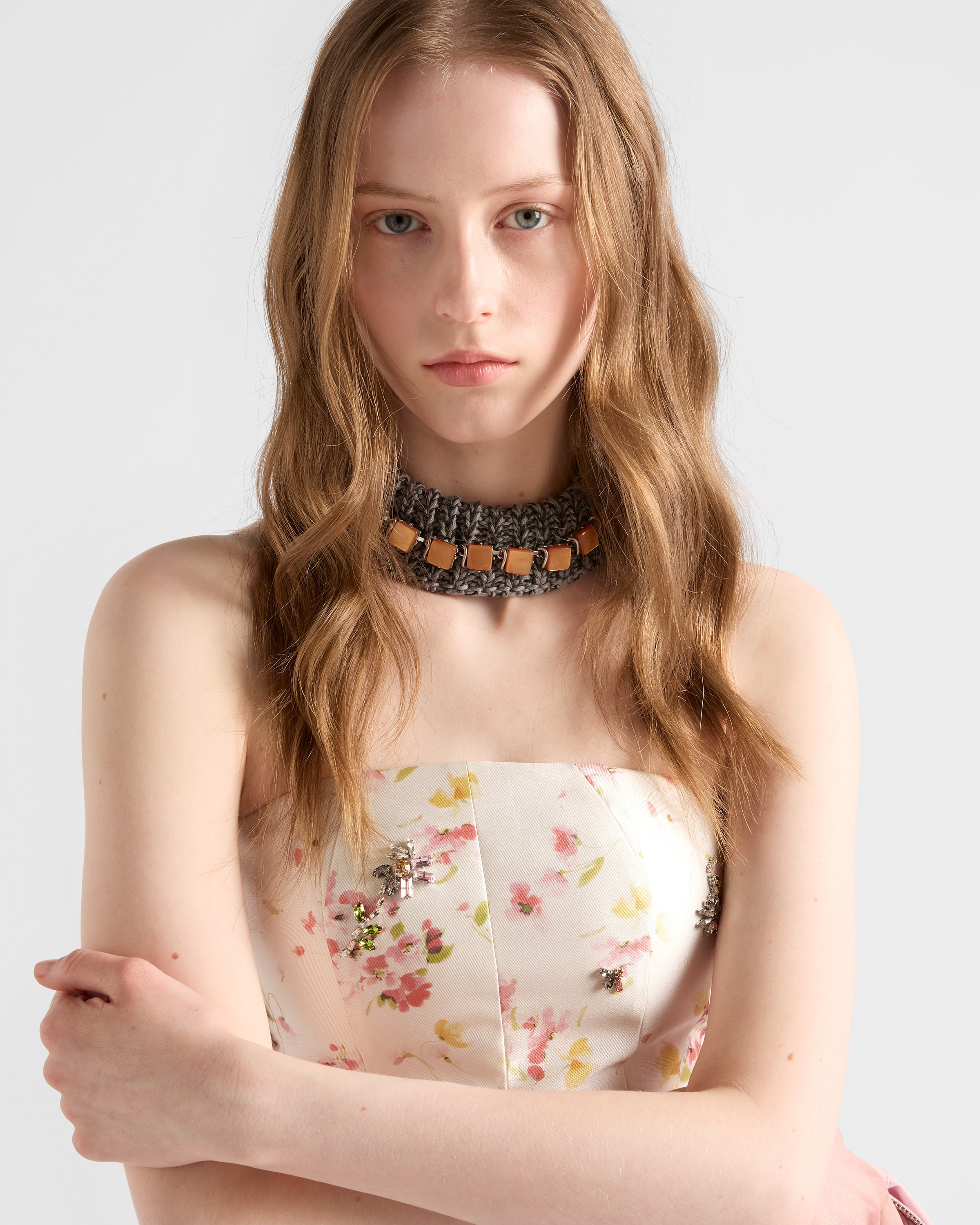 Floral print silk and wool dress - 4