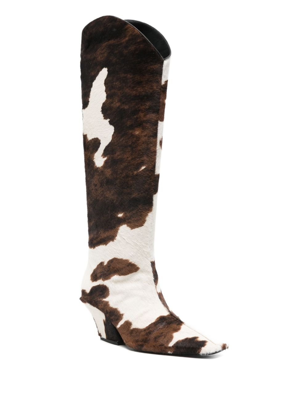 70mm cowhide leather boots - 2