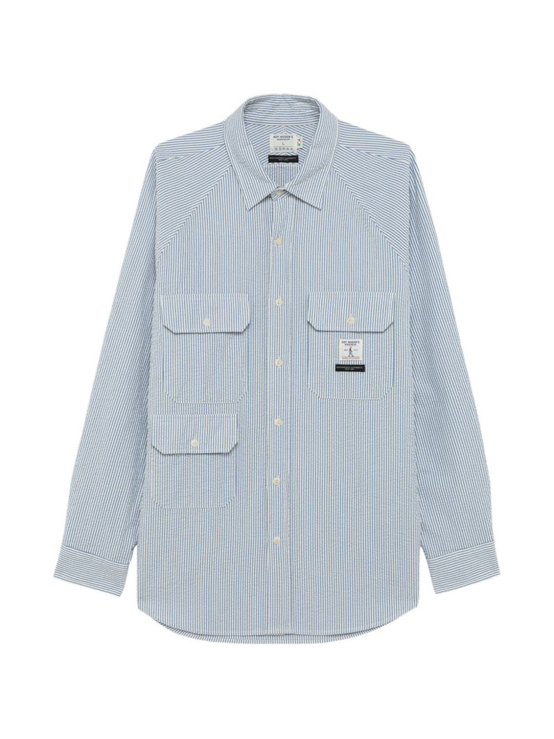striped seersucker-texture shirt 1