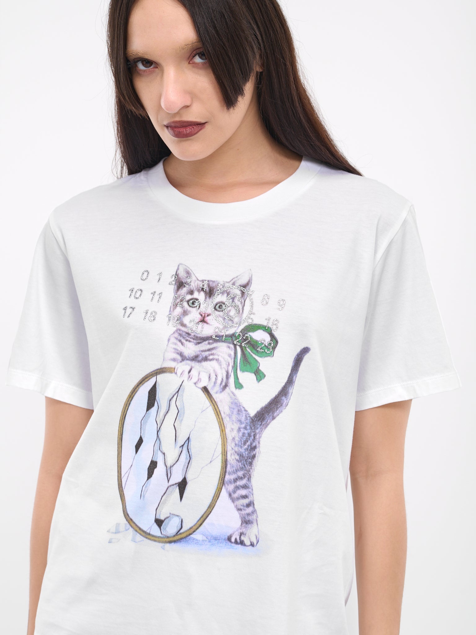 MM6 Maison Margiela キャット Tシャツ ホワイト ネコ 猫 MM6 Maison Margiela キャット Tシャツ ホワイト ネコ 猫 - メルカリ