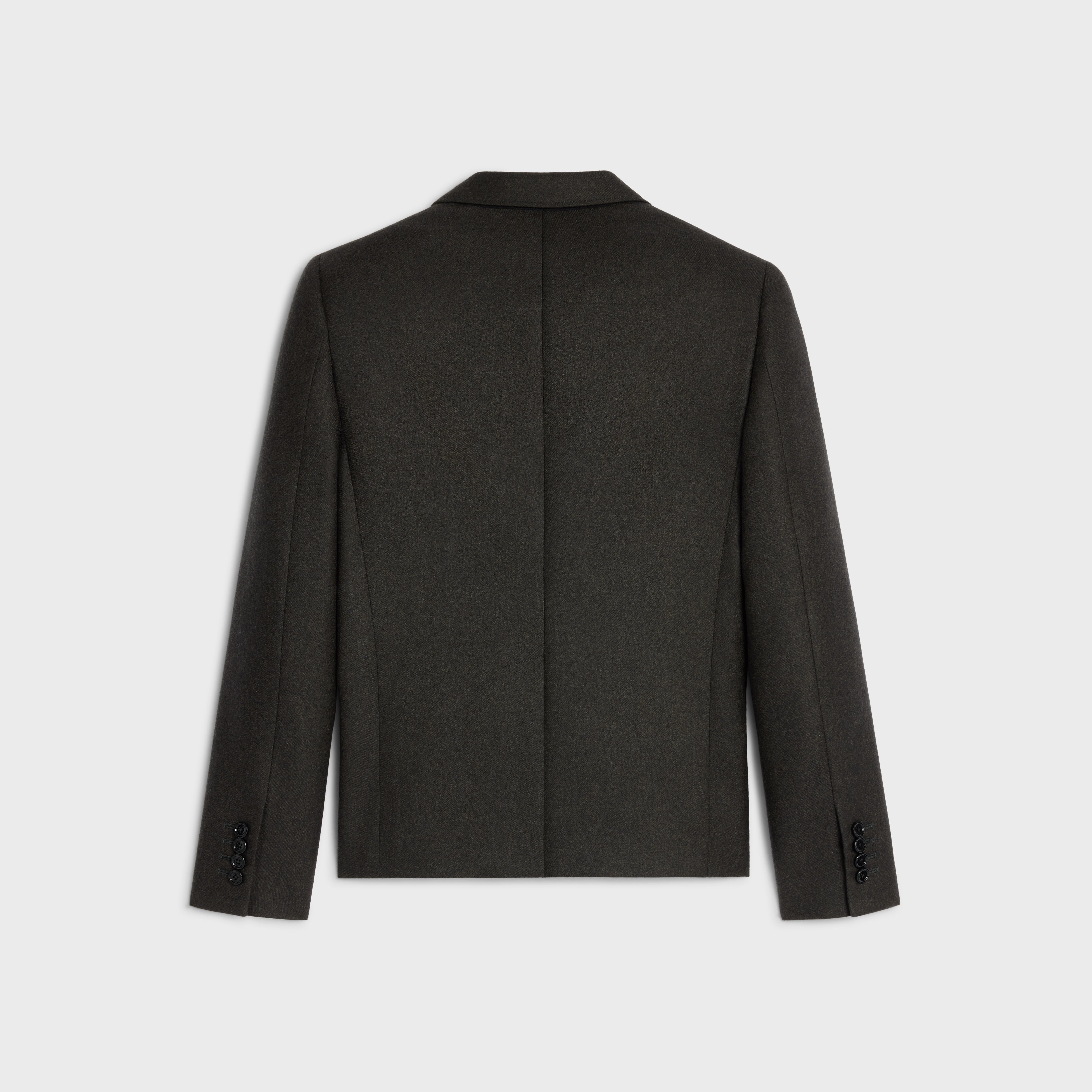 short jacket in cashmere flannel - 2