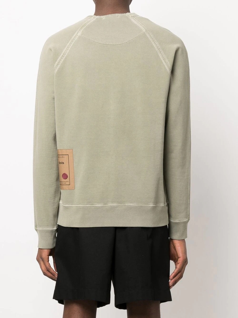 crew-neck cotton sweatshirt - 4