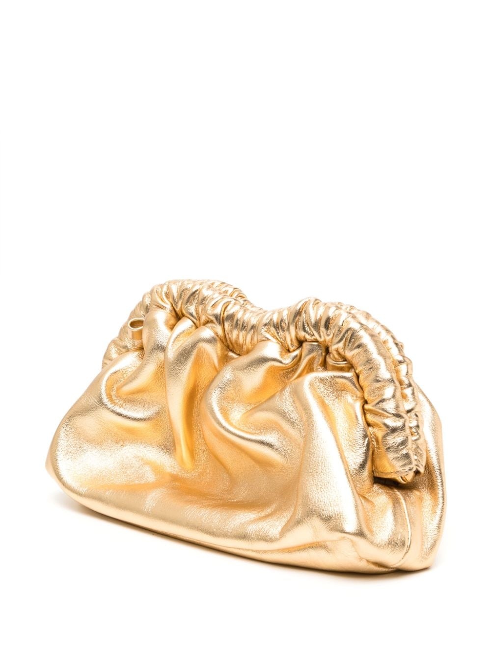 mini Cloud metallic-finish clutch - 2