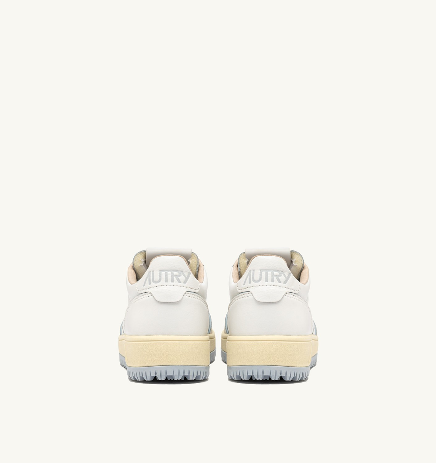 GOLF LOW SNEAKERS IN LEATHER COLOR WHITE AND PEARL BLUE - 3