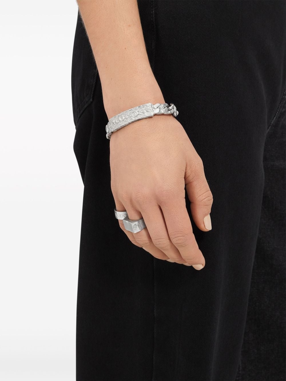 MM6 Maison Margiela Foil silver-plated bracelet | REVERSIBLE MM6 Maison Margiela Foil silver-plated bracelet | REVERSIBLE