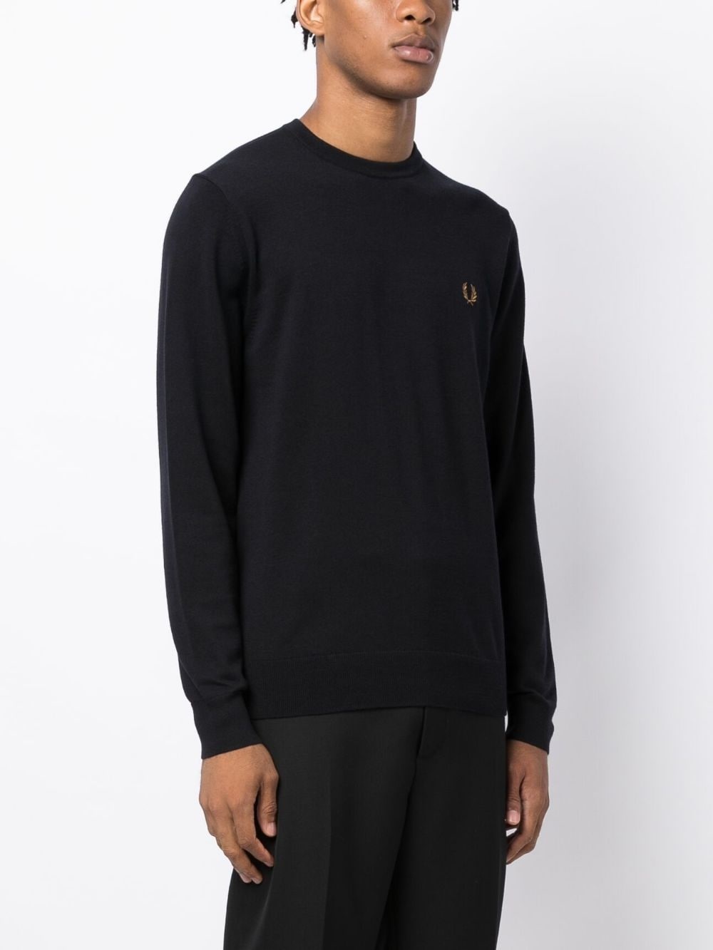 logo-embroidered sweater - 3