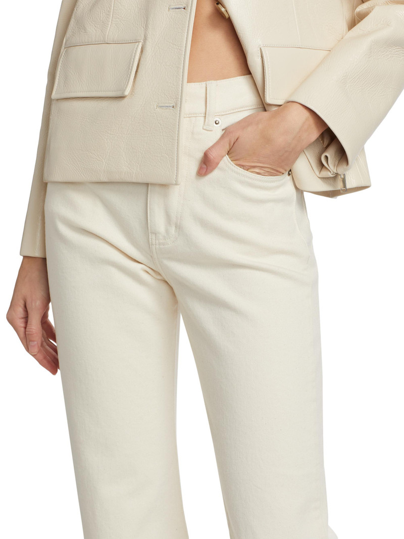 Women's Jasper Stretch Mid-Rise Jeans - Ecru 6