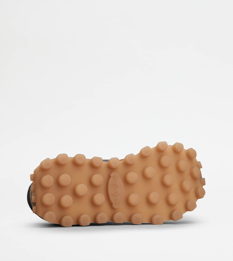 TOD'S 1T SNEAKERS IN SUEDE AND FABRIC - ORANGE, BLUE 5