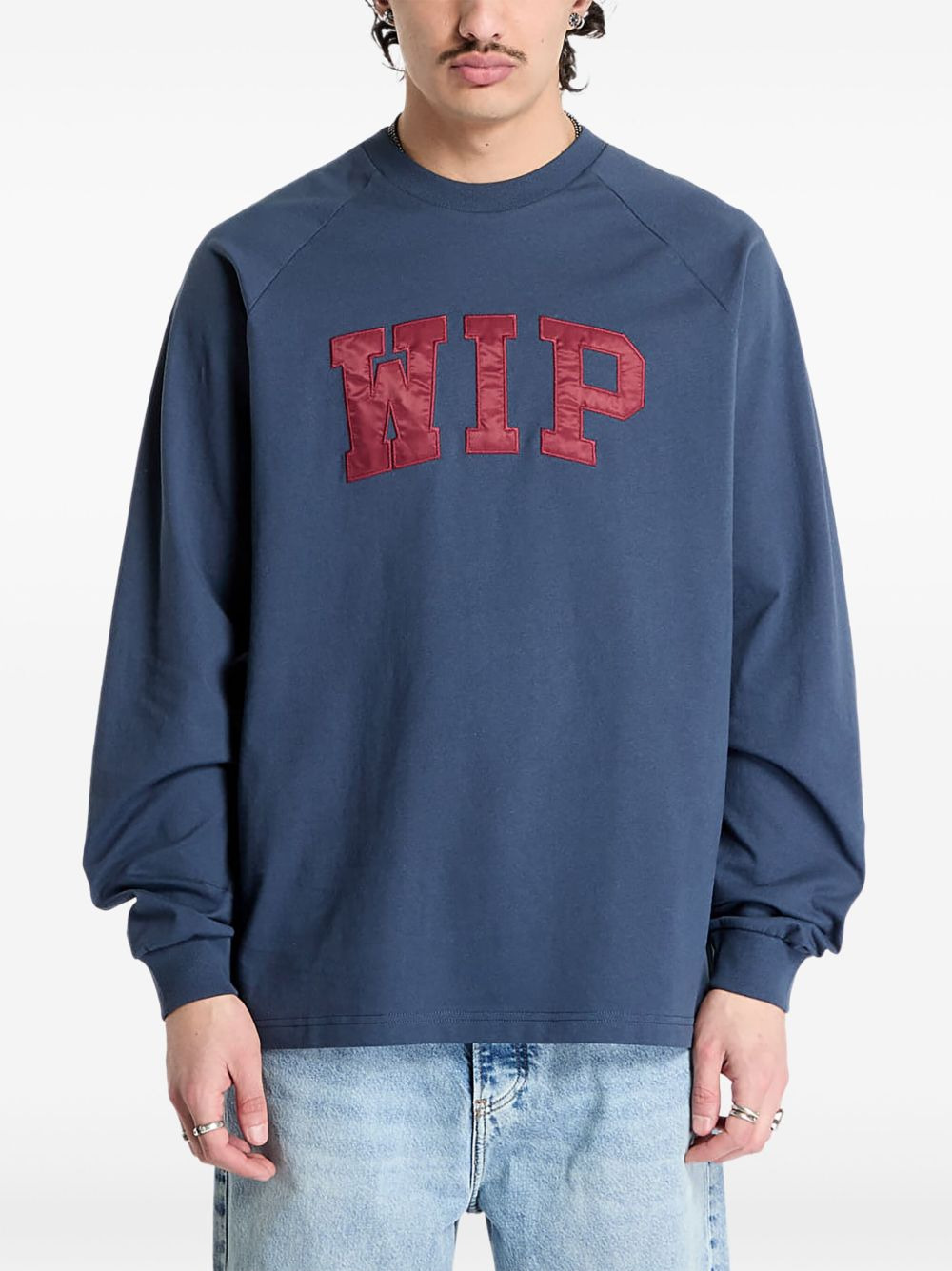 WIP raglan-sleeve sweatshirt - 1