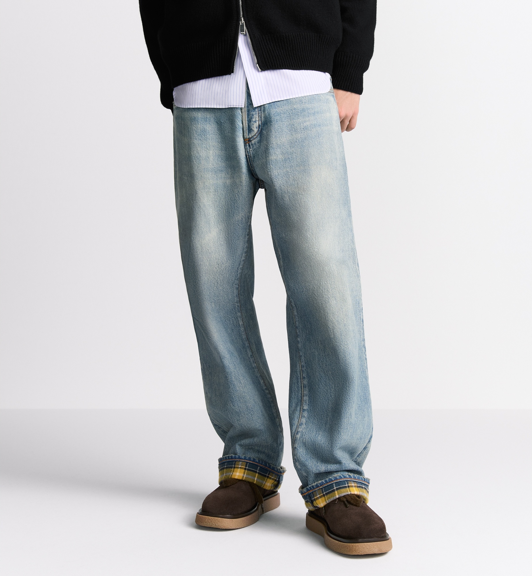 Heritage Jeans with Checkered Interior - 2