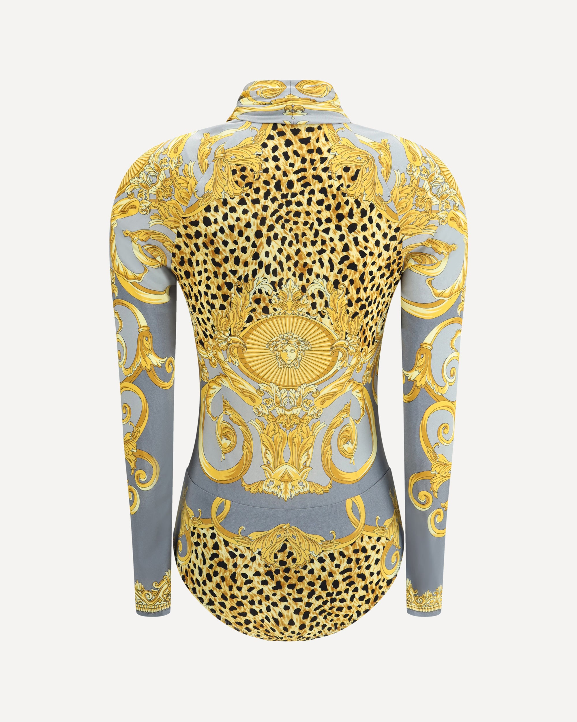 Leopard draped Bodysuit - 2